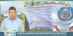 Organizaciones sociales de Guatemala se movilizan en respaldo a la democracia