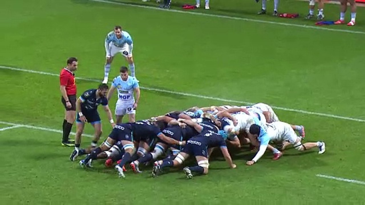 TOP 14 - Essai de Alexandre BECOGNEE (MHR) - Aviron Bayonnais - Montpellier Hérault Rugby