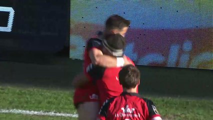 TOP 14 - Essai de Enzo HERVE 2 (RCT) - RC Toulon - Section Paloise