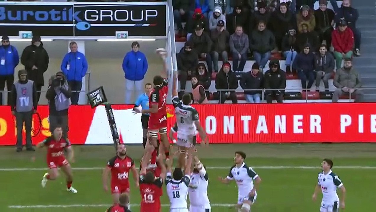 TOP 14 - Essai de Gabin VILLIERE (RCT) - RC Toulon - Section Paloise