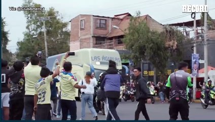 Ya llegó el América al Estadio Azteca