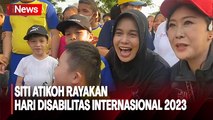 Momen Siti Atikoh Dapat Pelukan Hangat dan Nyanyi Bersama Anak-Anak Penyandang Disabilitas di Jakbar