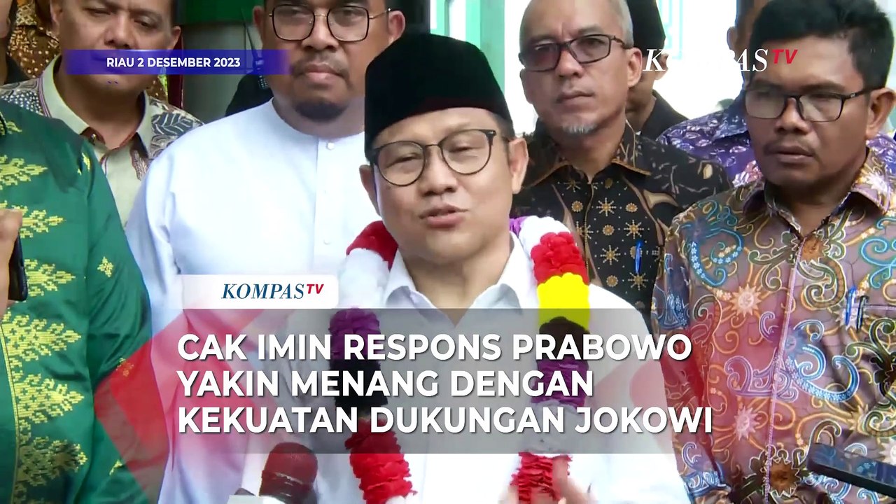 Cak Imin Respons Prabowo yang Yakin Menang dengan Kekuatan Dukungan Jokowi