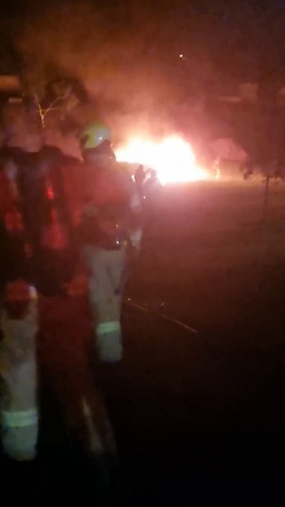Wodonga car fire