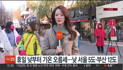 [날씨] 휴일 낮부터 기온 오름세…동해안 대기 건조