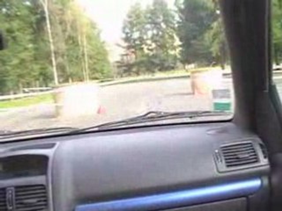 Slalom 87 clio ragnotti loisir manche d'essai chrono