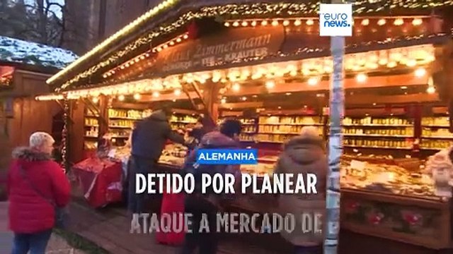 Detido suspeito de planear ataque a mercado de natal na Alemanha