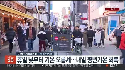 [날씨] 휴일 맑고 기온 오름세…이번주 큰 추위 없어