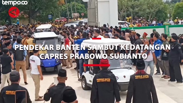Pendekar Banten Sambut Kedatangan Capres Prabowo Subianto