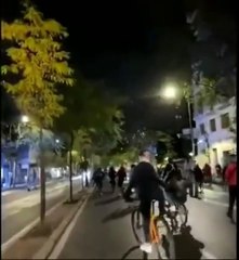 The incident occurred on Calle de Alberto Aguilera around 10:00 pm. One cyclist sustained injuries and was admitted to Jimenez Diaz Foundation University Hospital, though only with minor issues