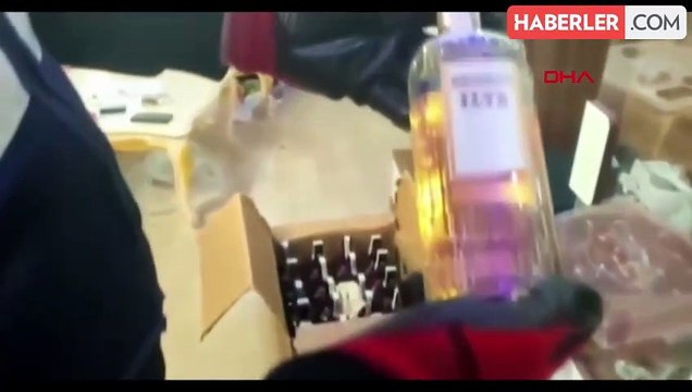 Kaçak alkollü içki operasyonunda 1 milyon 800 bin lira değerinde sahte içki ele geçirildi
