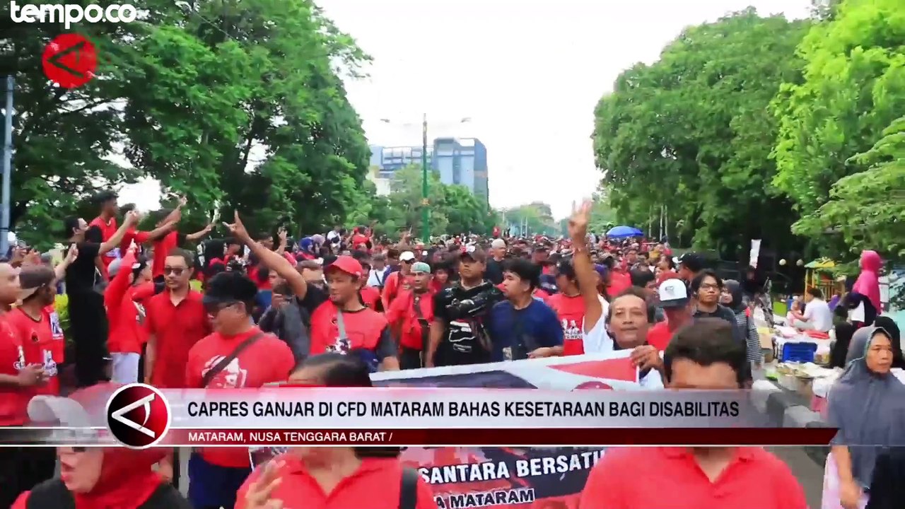 Ganjar Pranowo Bahas Kesetaraan Penyandang Disabilitas di CFD Mataram