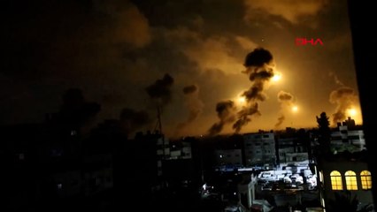 Filistin Kızılayı, İsrail’in Al-Amal Hastanesi yakınlarındaki saldırısını yayınladı