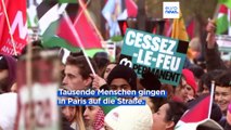 Pro-Palästinensische Demonstrationen in Paris und Washington