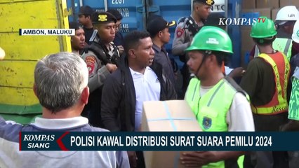 Berisi Ribuan Surat Suara, Kepolisian Lakukan Pengamanan 4 Kontainer Logistik Pemilu!