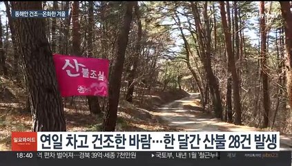 초겨울 추위 주춤, 당분간 온화…동해안 산불 주의