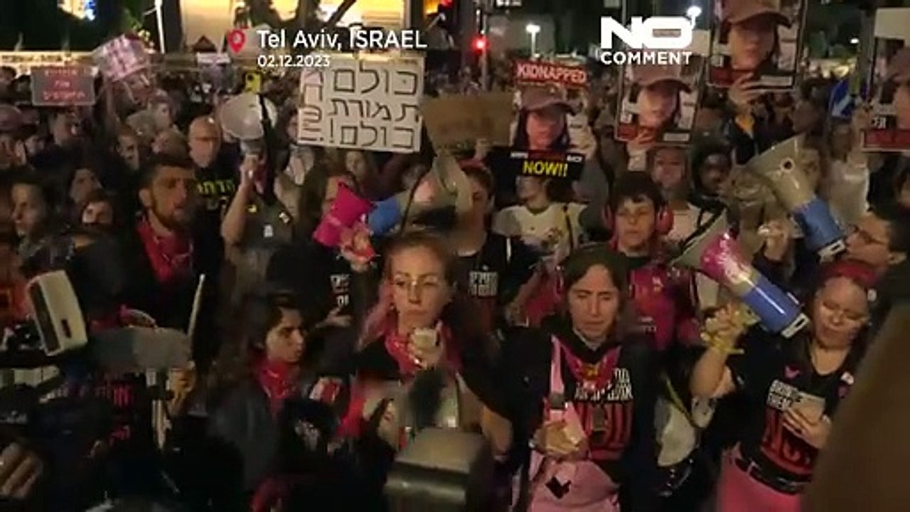 No Comment : manifestation à Tel Aviv pour la libération de tous les otages encore captifs