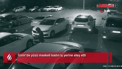 İzmir’de dehşet anları! Yüzü maskeli kadın iş yerine ateş etti