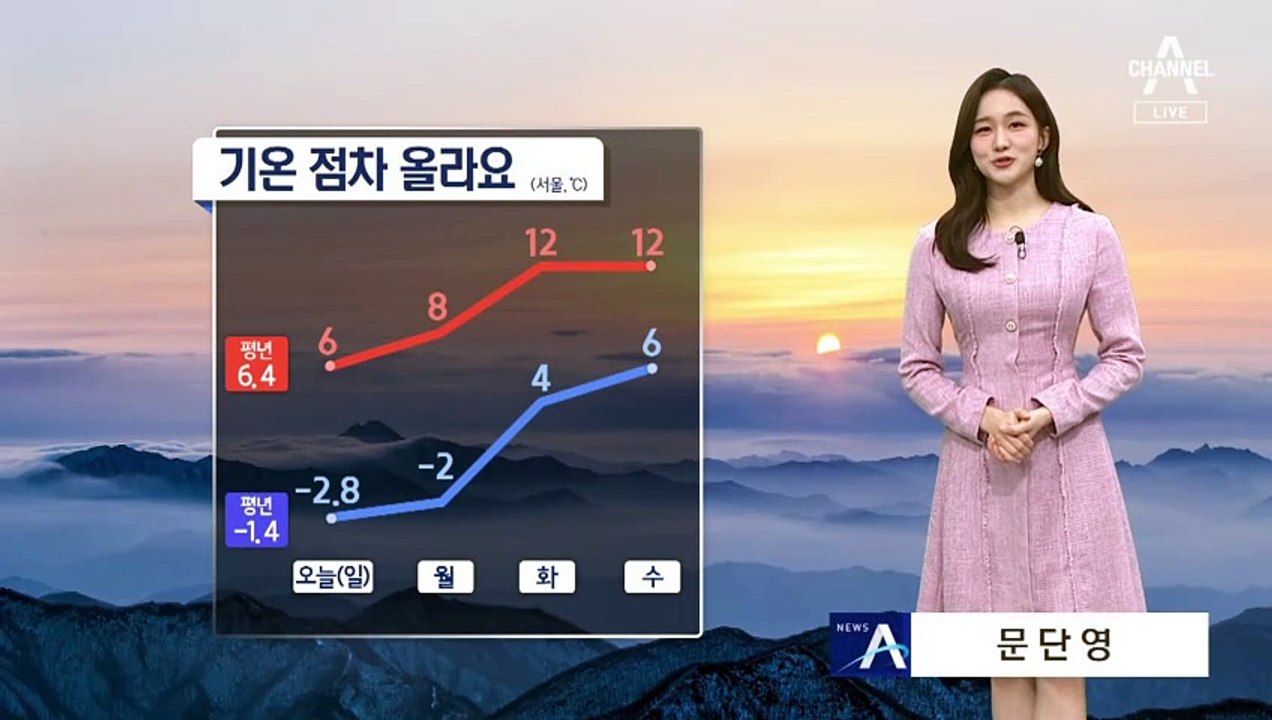 [날씨]내일 아침 영하권…낮부터 기온 올라요