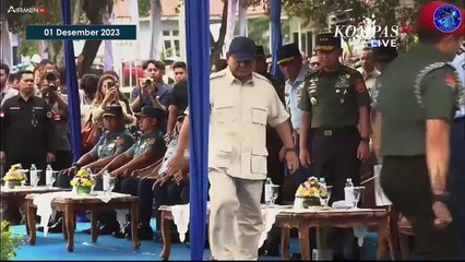 Sambutan Menhan Prabowo di Penyerahan Helikopter Angkut Berat H225M ke TNI