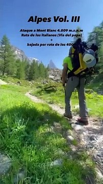 Aventura de dos alpinistas burgaleses en Los Alpes
