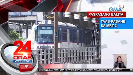 Taas-pasahe sa MRT-3 sa Jan. 2024 | 24 Oras Weekend