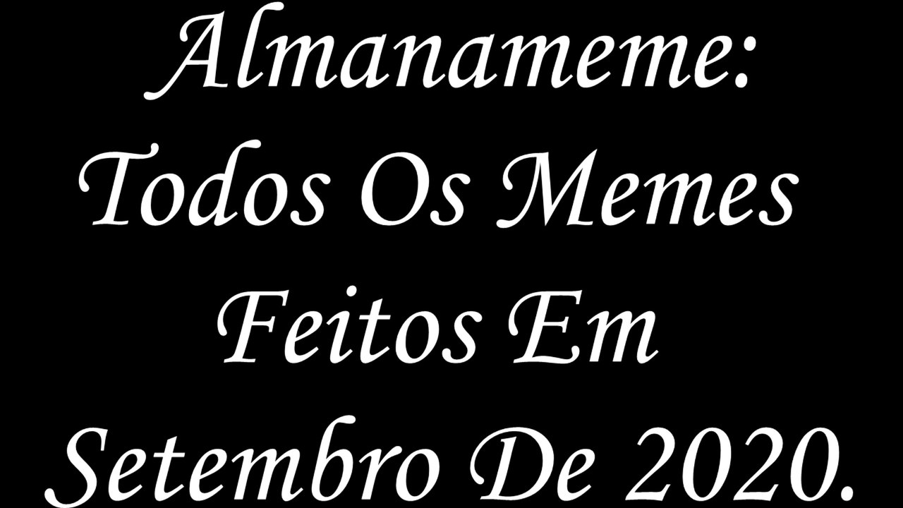Almanameme Setembro De 2020.