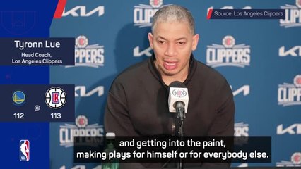 Video herunterladen: Lue hopes win over Warriors will 'propel' the Clippers' season