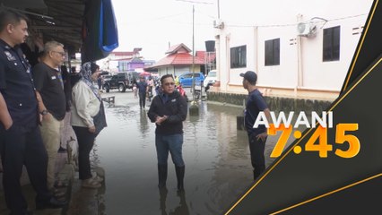 Kenaikan mendadak paras air Sungai Golok menyebabkan limpahan