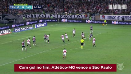 Com gol no fim, Atlético-MG vence o São Paulo e segue na briga pelo título