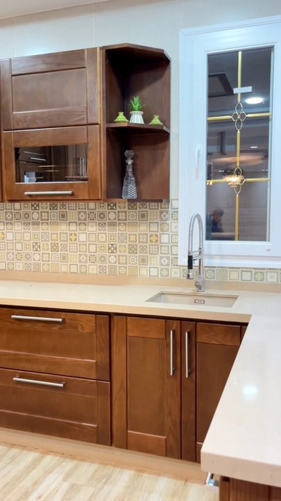 Cuisine moderne maroc bois massif