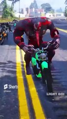 GTA V - SPIDER-MAN AND IRONMAN TOOK REVENGE FROM ZOMBIE BLACK VENOM  #shorts #gta5 #video games