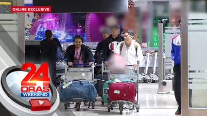 14 Pinoy seafarers na sakay ng civilian vessel na tinamaan ng missile ng Russia, nakauwi na | 24 Oras Weekend