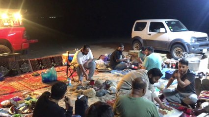 An outing with friends to the outskirts of Mecca, an area called the Crown Prince