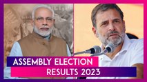BJP Poised To Win Three Hindi Heartland States, Congress Gets Good News From Telangana