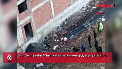İnşaattan düşen işçi ağır yaralandı