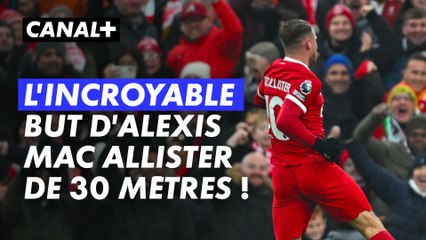 La frappe monstrueuse de Mac Allister lors de Liverpool / Fulham - Premier League 2023-24 (J14)