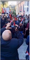 بسام راضى يستقبل بروما حشود المصريين فى ثالث ايام الانتخابات