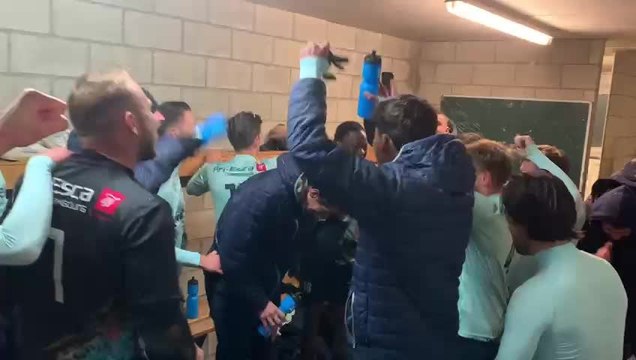 La fête après la victoire du Condrusien