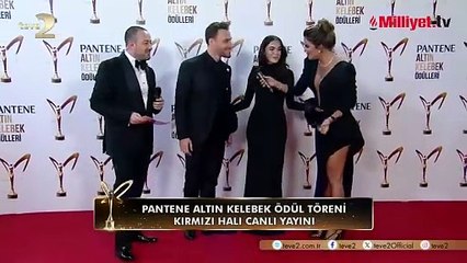 Hafsanur Sancaktutan ve Kerem Bürsin’in Kırmızı Halıdaki Şıklığı