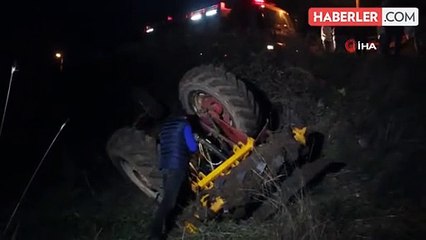 Çanakkale'de traktör kazası: 1 kişi yaralandı