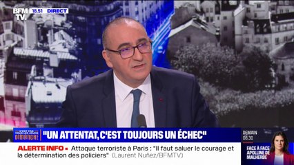Attaque à Paris: "Dès aujourd'hui, on a renforcé la présence" des forces de l'ordre autour des lieux du drame, affirme Laurent Nuñez