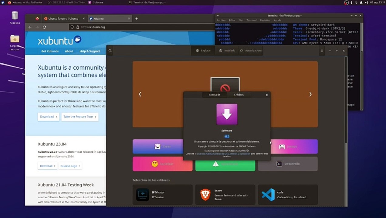 Xubuntu 22.04 LTS, Ubuntu y sus sabores #7