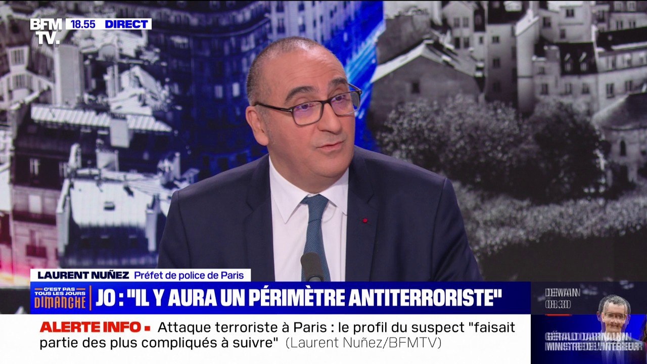 Jeux olympiques de Paris 2024: "Ce qui se passe légitime les mesures que j'ai présentées", affirme Laurent Nuñez