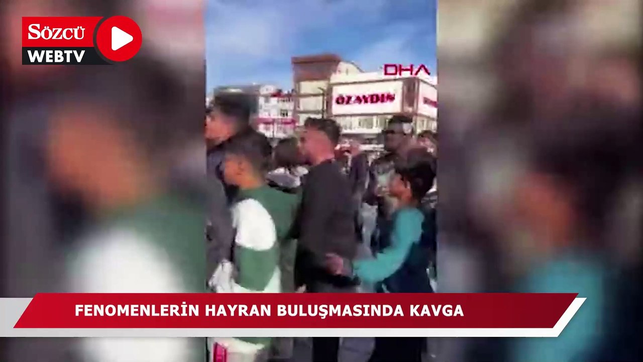 Fenomenlerin hayran buluşmasında kavga - Dailymotion Video