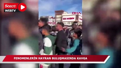 Fenomenlerin hayran buluşmasında kavga