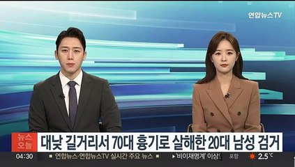 下载视频: 대낮 길거리서 70대 흉기로 살해한 20대 남성 검거