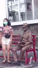 Funny human statue pranks ever 