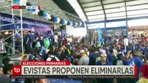 “Evistas” plantean eliminar las elecciones primarias; la oposición y “arcistas” critican la propuesta