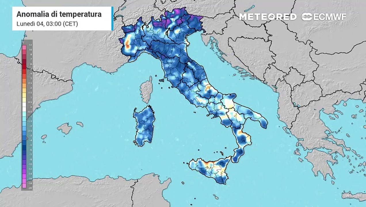 Giornate fredde, specie al Nord